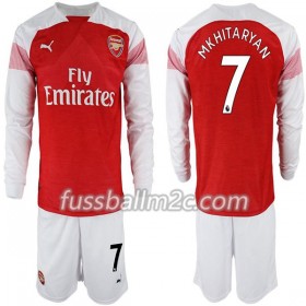 Fußballtrikots Arsenal Henrikh Mkhitaryan 7 Kinder Heim Trikotsatz 2018-2019 Langarm
